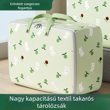 Paplan tároló táska, kocka alakú, vízálló és nedvességálló, 600D Oxford anyag, többfunkciós használat paplanok és ruhák számára