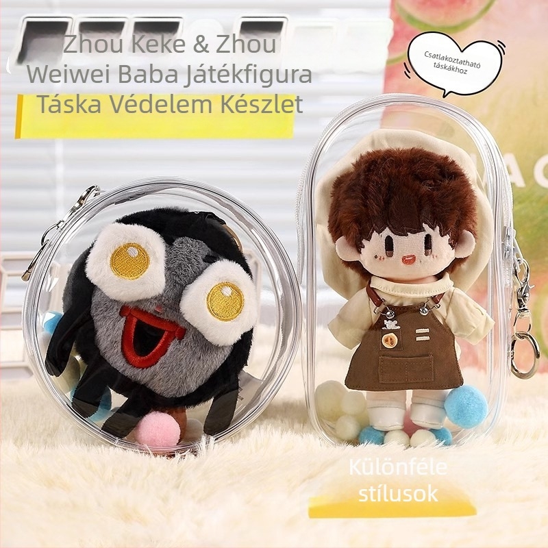 Tároló akasztós táska – PVC kocka alakú, Jimujia 001, többfunkciós utazásokhoz, aranyos rajzfilmszerű stílus