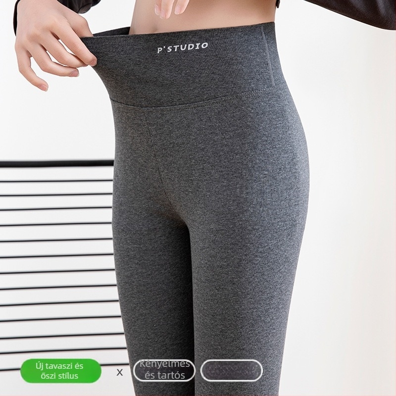 Lányok pamut leggings, magas derekú, elasztikus, vékony, tavasz–nyárra, 8 év feletti gyermekeknek