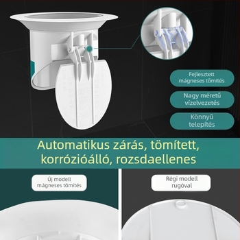 Műanyag illatosító dugó guggoló vécéhez – előre vízzáró tömítés, nincs tartály