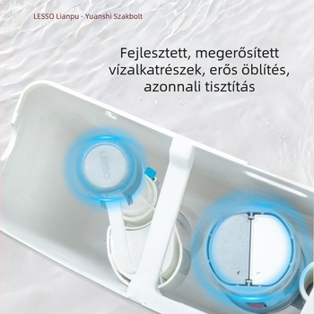 Lesso WC öblítő tartály – univerzális falra szerelhető, 4–7 L, kézi működtetés, PP anyag