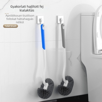 WC-kefe puha sörtékkel, falra szerelhető, hosszú nyél, alapgal együtt (műanyag, 80 g)
