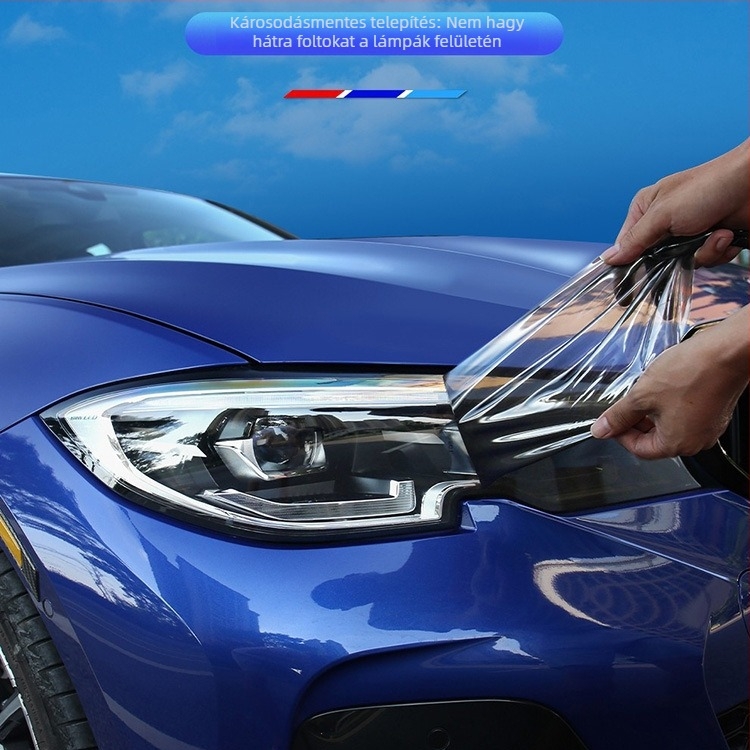 Autó- és motorkerékpár fényszóróvédő fólia, TPU anyagú színváltoztató, fényvezérelt fólia