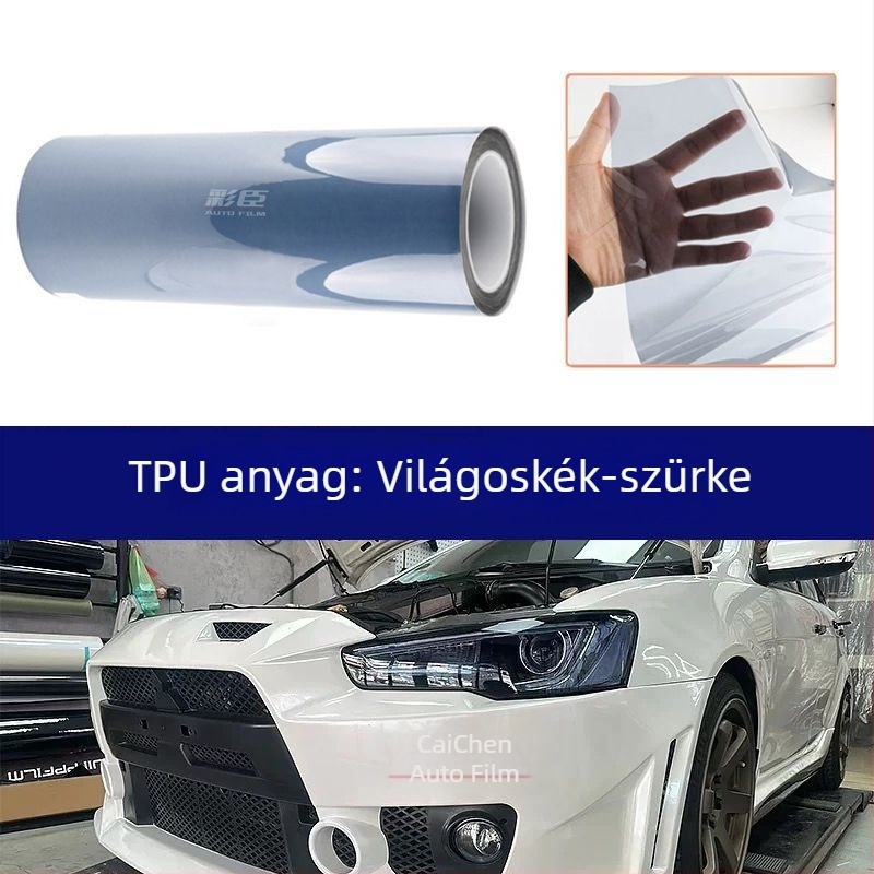 Autó- és motorkerékpár fényszóróvédő fólia, TPU anyagú színváltoztató, fényvezérelt fólia