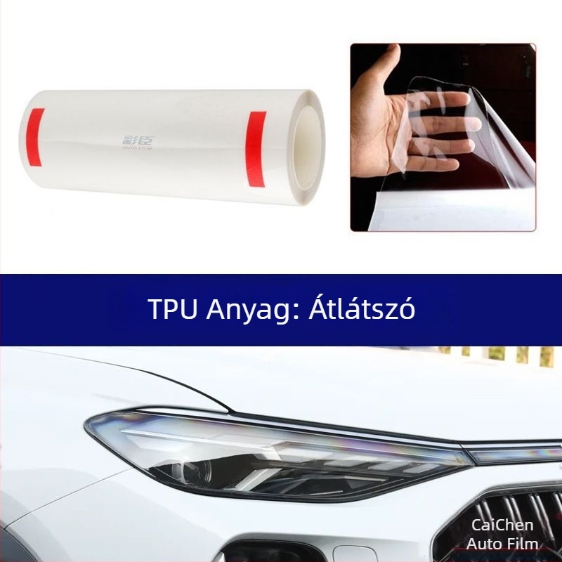 Autó- és motorkerékpár fényszóróvédő fólia, TPU anyagú színváltoztató, fényvezérelt fólia