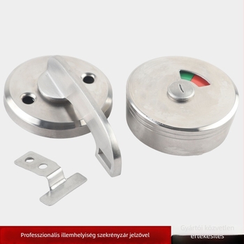 Nyilvános mosdóhoz való sík ajtózár, 304 rozsdamentes acélból, Suoweigu márka, indikátorzár