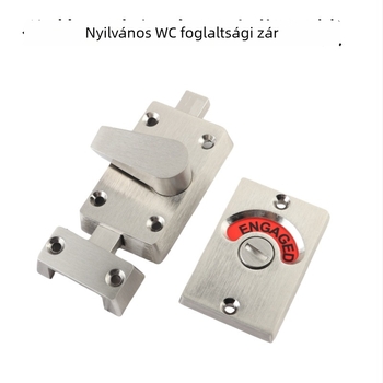 Rozsdamentes acél mosdó-jelzőzár közös WC részekhez – matt felület, Suoweigu márka