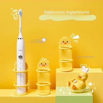 Fali elektromos fogkefék tartó – fúrás nélküli rögzítés, műanyag, tárolás, márka Qiwang