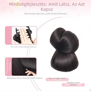 Ponytail paróka klipsz-pel – magas hőálló huzalból, mechanikus feldolgozás, nem festhető és nem göndöríthető, nőknek, Simple Expression