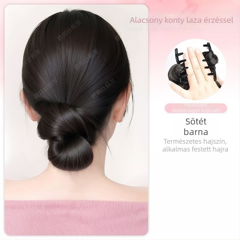 Ponytail paróka klipsz-pel – magas hőálló huzalból, mechanikus feldolgozás, nem festhető és nem göndöríthető, nőknek, Simple Expression