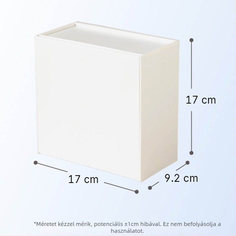 Falihoz rögzíthető tárolódoboz - vízálló, osztott rekeszekkel - 2 L kapacitás, polisztirol, modell 9066