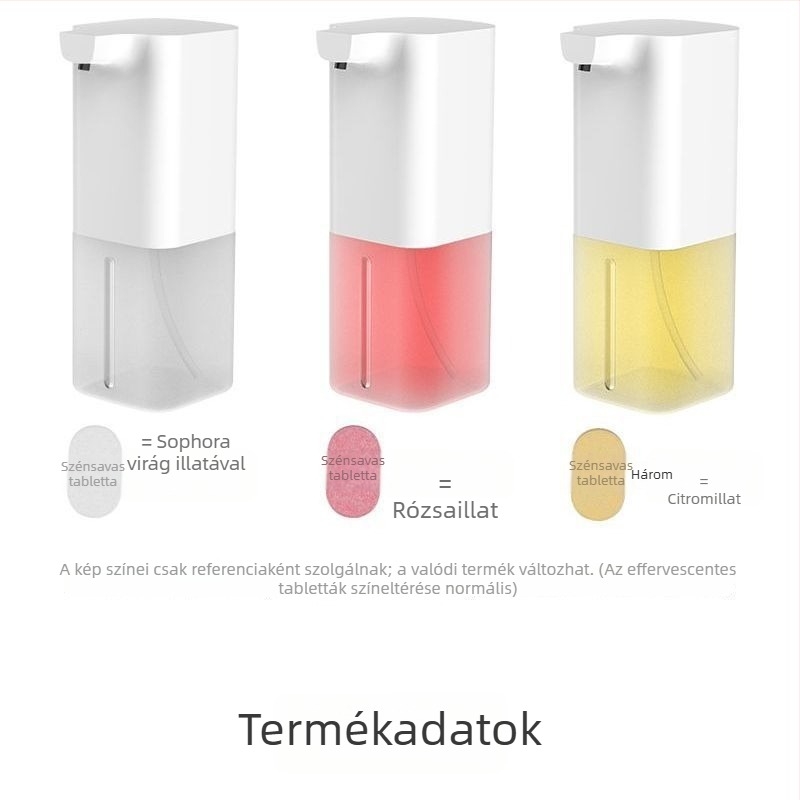 Automata érintésmentes buborékos szappanadagoló, ABS anyagból, CUPC tanúsítva, újratölthető, intelligens érzékelő.