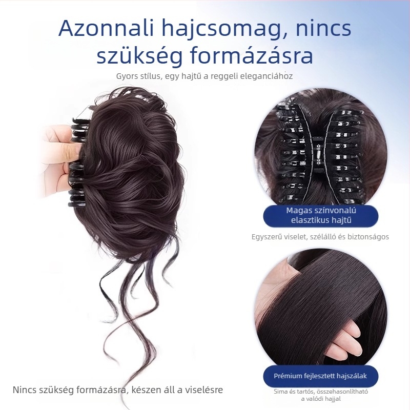 Kenny paróka copf és klipsz – Contracting modell, magas hőmérsékletű szálak, mechanikus feldolgozás, nőknek