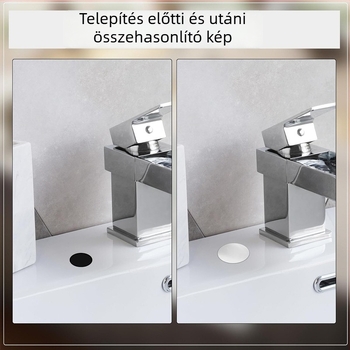 ABS anyagú mosogatótálca nyílás dekoratív fedője, modell RB-1-54-01, 12 g, 49#, modern és egyszerű stílus