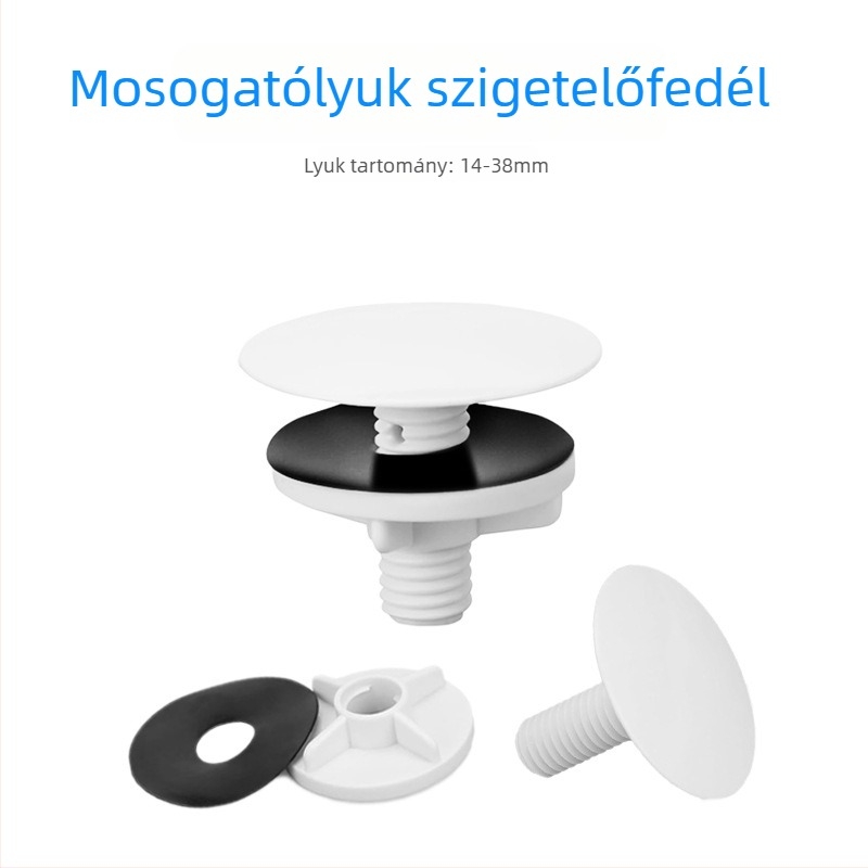 ABS anyagú mosogatótálca nyílás dekoratív fedője, modell RB-1-54-01, 12 g, 49#, modern és egyszerű stílus