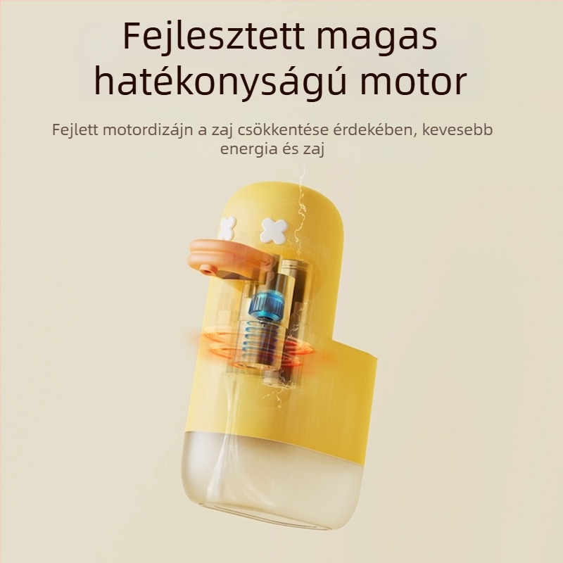 Szenzoros kézmosó habosító adagoló, automata, USB töltés, aranyos gyerekeknek Bubble Duck
