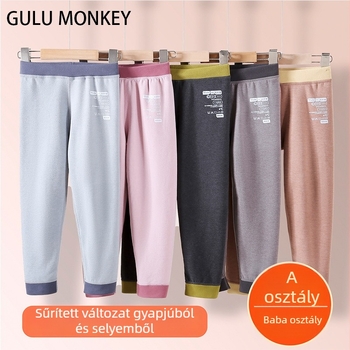 Gyermekeknek készült termál hosszúnadrág Derong anyagból, 90% poliészter, középmagas derék, 3–8 évesek, 2024 ősz lista