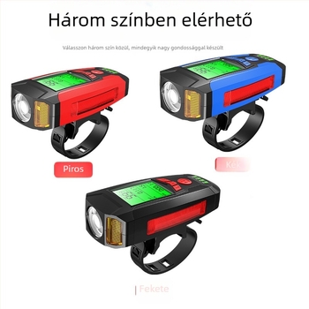 Kerékpáros mérőóra vezetékes kijelzővel, kürttel és első lámpával; vezeték nélküli kijelző; multifunkcionális eszköz. Márka: Hissuke; Testreszabás: Igen; Importálás: Nem.
