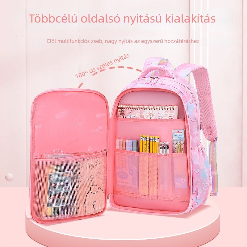 Sesame Baby nylon iskolai hátizsák lányoknak, virágos minta, 5–6. osztály, poliészter bélés