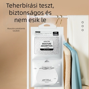 Bamboo rhyme Kalcium-klorid deszikkáló tasak, 200 g, akasztóval, háztartási nedvességcsökkentő