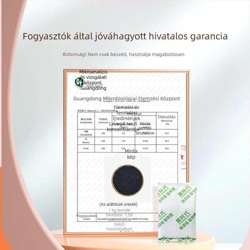 Bambuszaktív szén tasak formaldehid eltávolítására és nedvesség felszívására, 100 g/táska, szobai használatra, csomagolások: 10/15/20/30/50