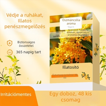 Ruhásszekrény deszikkáns tasak rózsa-kamfor illattal, 200 db, nedvesség-elszívó gyöngyök