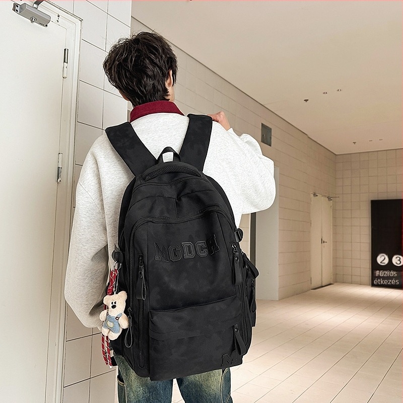 Kibővíthető utazó hátizsák, uniszex, 36–55L, nylon, 14 hüvelykes laptophoz