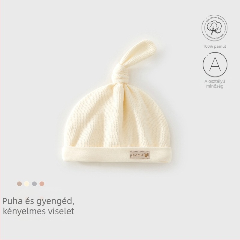 Újszülött, uniszex pamut babaruha-készlet, sapkával, kesztyűvel és zoknival – 100% pamut, lágyított anyag