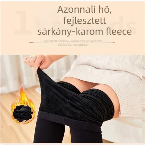 Női Chenille leggings fleece-béléssel, szoros fazon, mikroelasticitás
