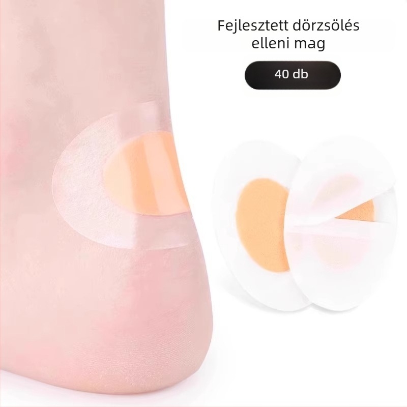 Cipőkopás elleni tapasz, kör alakú modell, kompatibilis sportcipőkhöz, bőr cipőkhöz, szandálokhoz és mindennapi lábbelikhez, mindennapi viselet