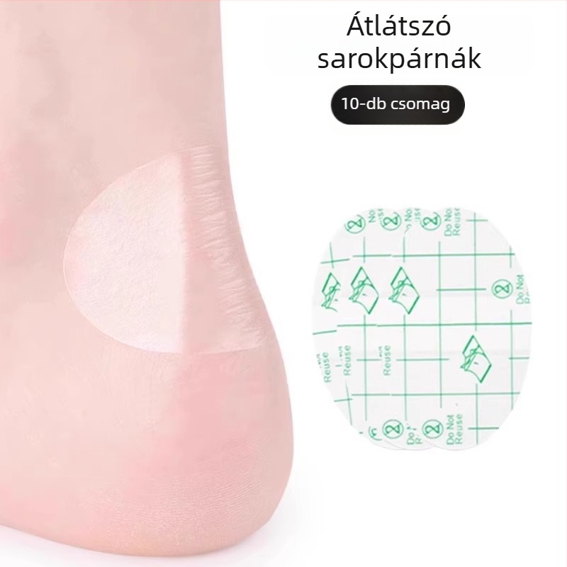 Cipőkopás elleni tapasz, kör alakú modell, kompatibilis sportcipőkhöz, bőr cipőkhöz, szandálokhoz és mindennapi lábbelikhez, mindennapi viselet