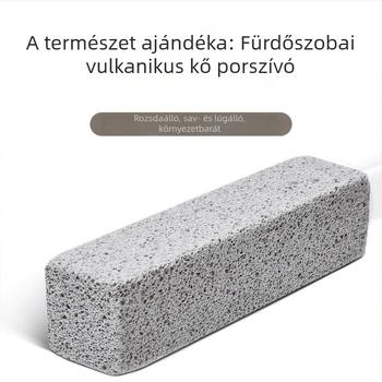 Hosszú nyelű pumice vécé-kefe a vizelet szennyeződés és lerakódások eltávolítására – műanyag, 76 g, blister csomagolás, Keyun márka