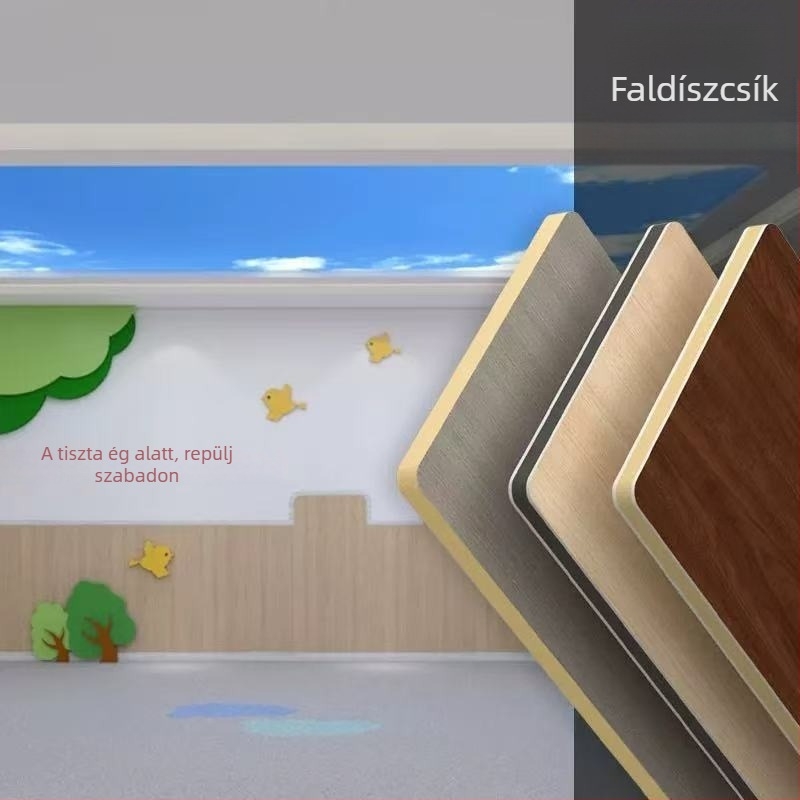 Fa furnér falpanel belső terekhez és mennyezetekhez, klip-panel (Anyag: bambusz; Modell: folyamatos hajtogatható karton; Zajszigetelés: 0; Hővezetés: 0)