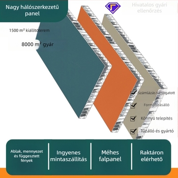 Méhszejt alumínium panel mennyezet, alumínium-plasztik kompozit anyag, modell 0.8, nedvességálló, ideális szállodákhoz, lakásokhoz és irodákhoz