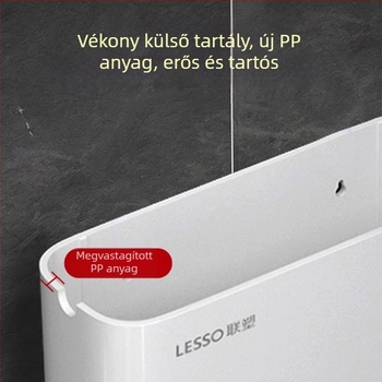 Guggoló WC víztartály, PP anyag, kézi öblítés, 3–6 L kapacitás, talajra történő lefolyás