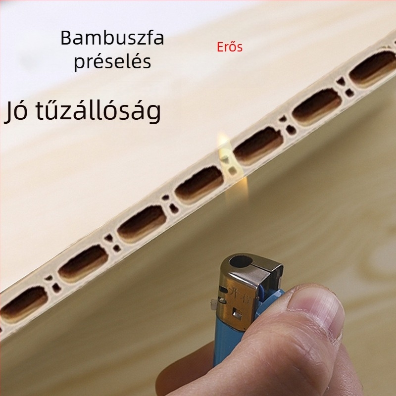 WPC falpanel bambusz- és fa rostos anyagból, Stílus Modern egyszerűség, Márka Shunfuda, Modell 202307102355, Hangszigetelés 4