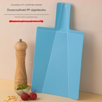 Hajtogatható műanyag vágódeszka lapát alakú dizájnnal, konyhai eszközök (PP; sterilizálás; csúszásmentes; antibakteriális; bakteriostatikus)