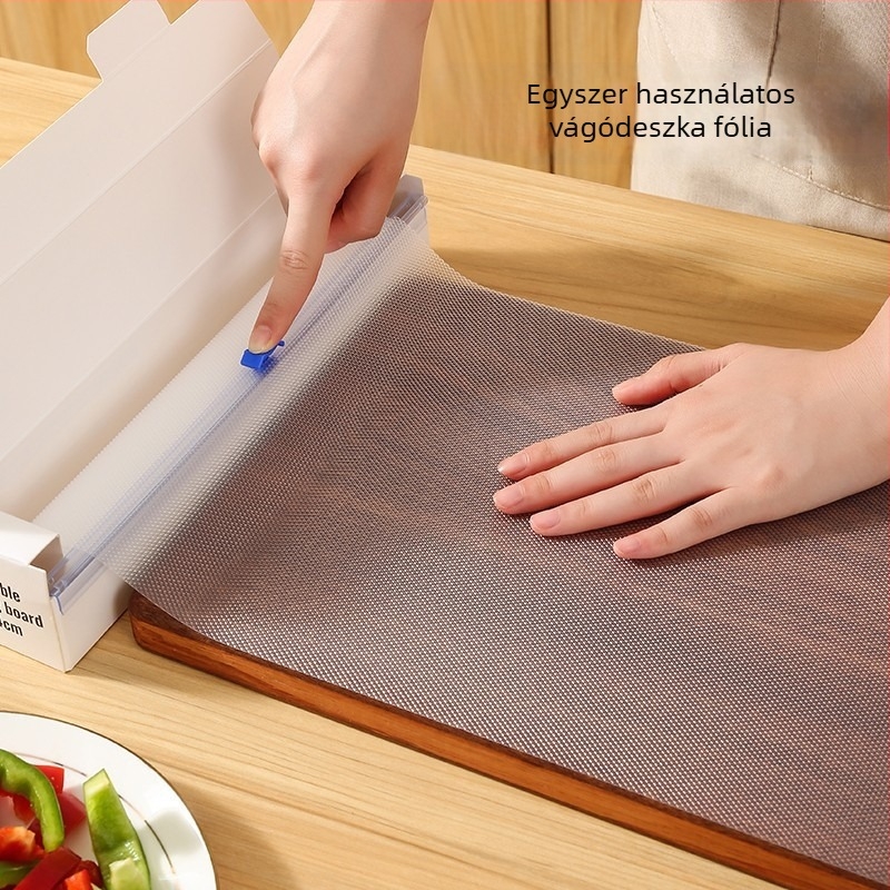 Műanyagból készült egyszer használatos vágódeszka-matrac, csúszásmentes, szagvédő funkcióval, háztartási és hordozható