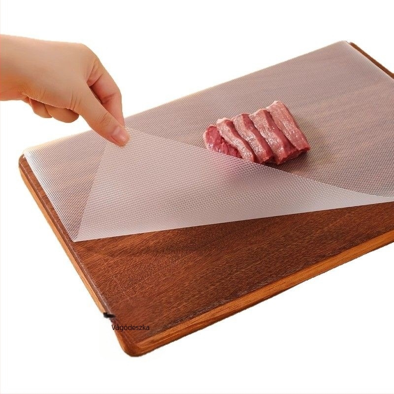 Műanyagból készült egyszer használatos vágódeszka-matrac, csúszásmentes, szagvédő funkcióval, háztartási és hordozható