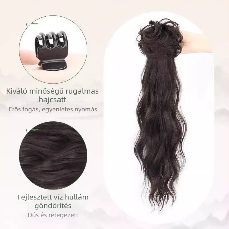 Alacsony elhelyezésű copparóka – hőálló szál, nem alkalmas forró festésre, minden bőrtónushoz és arcformához illeszkedik, modell: Wig ponytail