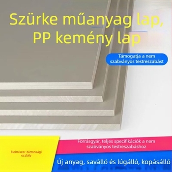 PP és PE lemezek, kopásállóak, élelmiszerbiztonságosak, alkalmasak akvakultúrához, kémiai korrózióállósághoz, környezetvédelmi és élelmiszer-feldolgozási alkalmazásokhoz