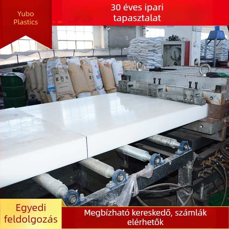 Vastagított PP vágódeszka, UV‑álló, sav- és lúgálló, tűzálló