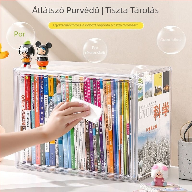 HY-868 asztali tároló doboz PET műanyagból, 24L porvédett