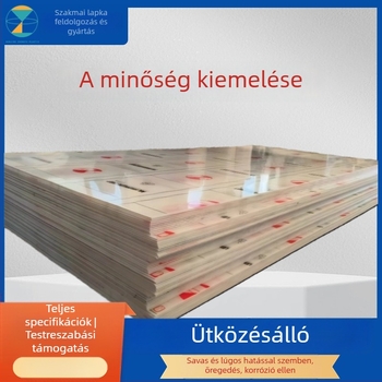 Polipropilén lemez - sav- és lúgálló, sűrűség 0.93, lépcső- és bútorokhoz