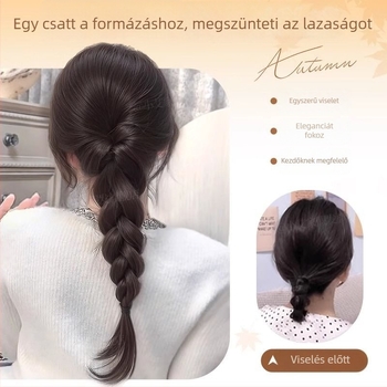 Magas copfos paróka fonott stílussal - Hőálló szintetikus szálak, Modell Grip Braids, Volumen növelés