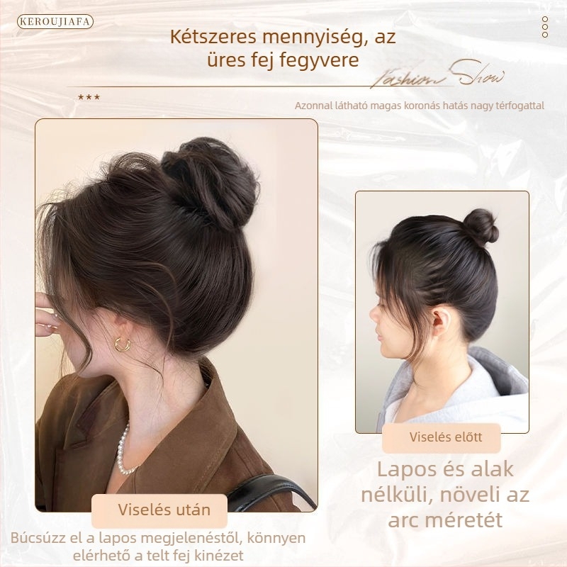 Női kontyparóka – kézzel készült, hőálló haj, nem permelhető vagy festhető