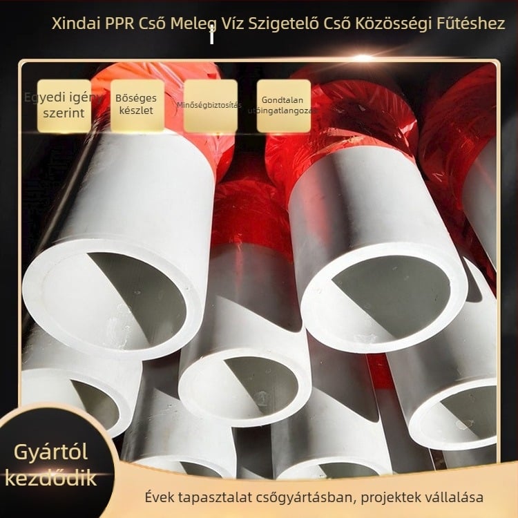 PERT szigetelő cső városi fűtéshez, Xinda márka, modell 300, alkalmazás: építési hely