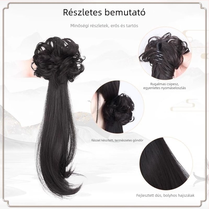 Horsetail stílusú paróka, Kenny Wig márka, hőálló rostokból készült, mechanikus feldolgozás, nőknek