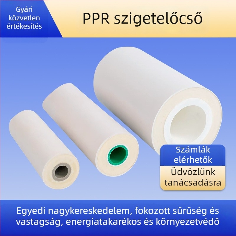 Rozsdamentes acélból készült poliuretán szigetelt cső, integrált kültéri alkalmazáshoz, egyedi kivitel; Szigetelés: Poliuretán; Hővezetés: 0,0209 W/mK; PU sűrűség: 40–60 kg/m³; Eredet: Wuhu