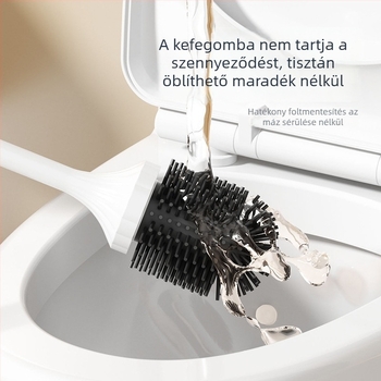 Elektromos WC-tisztító falra szerelhető bázissal, modell MZ-008, mechanikus működés, USB-töltés, időzítő nélkül